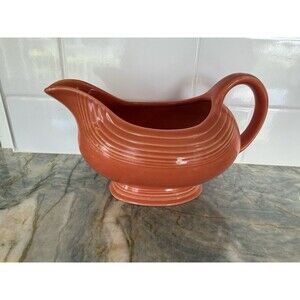 FIESTAWARE Scarlet Gravy Boat Fiesta By Homer Laughlin From 2010 Persimmon Color